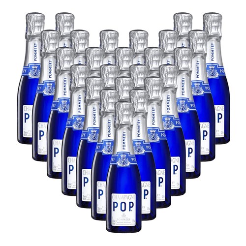 Case of 24 Bottles of Pommery POP Champagne 20cl – Perfect for Parties or Giveaways